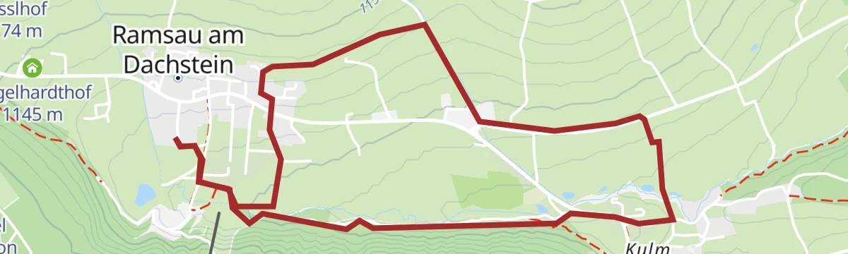 Route map: Kulmbergrunde - Lauf und Nordic Walking Route
